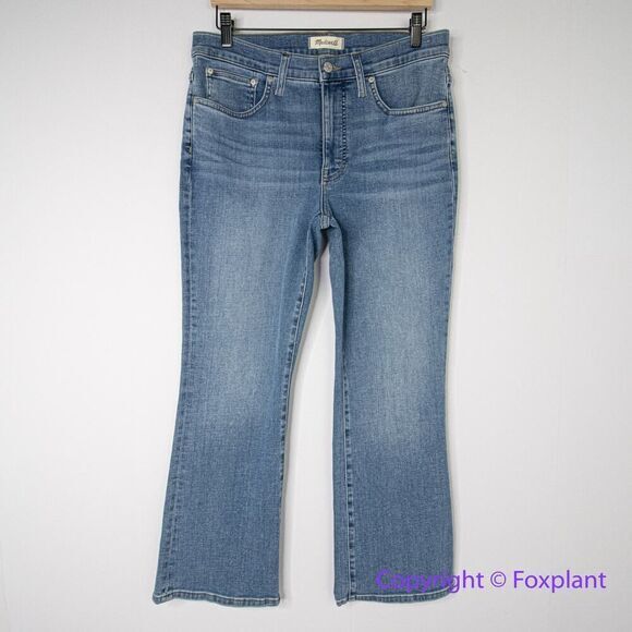 New! Madewell ‎ Kick Out Crop Jeans mather wash, size 30 - Picture 3 of 15